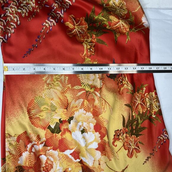 Natori Silk Slip Casual Fancy Tank Sleeveless Boho Japanese Bright Color Dress - Picture 15 of 16